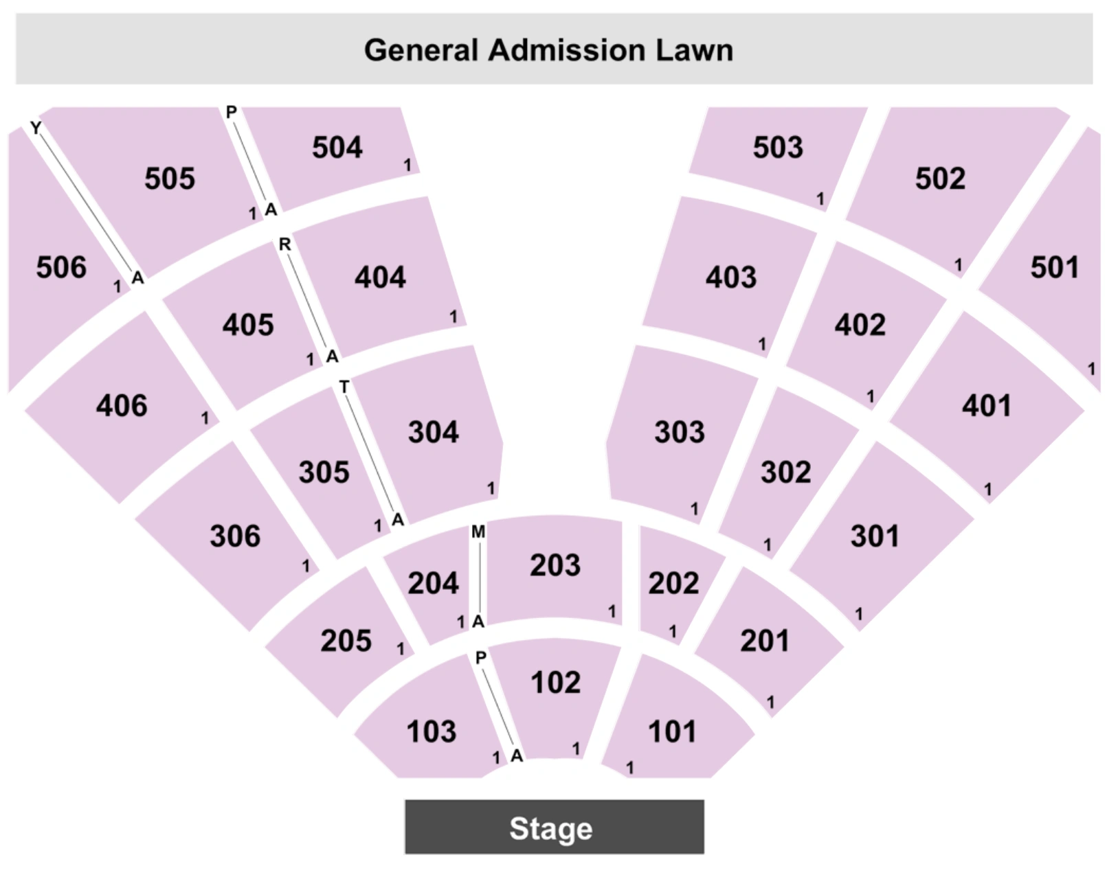 Treasure Island Amphitheater Seating Chart