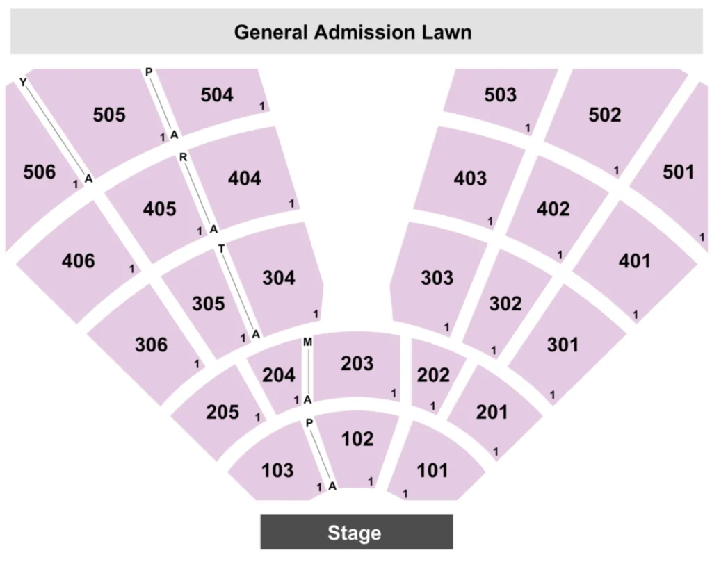 treasure island amphitheater seating chart